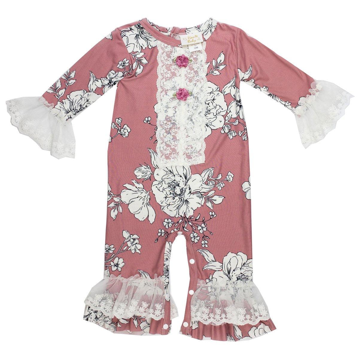 Premium Quality Sweet Blush Romper for Toddlers - Haute Baby