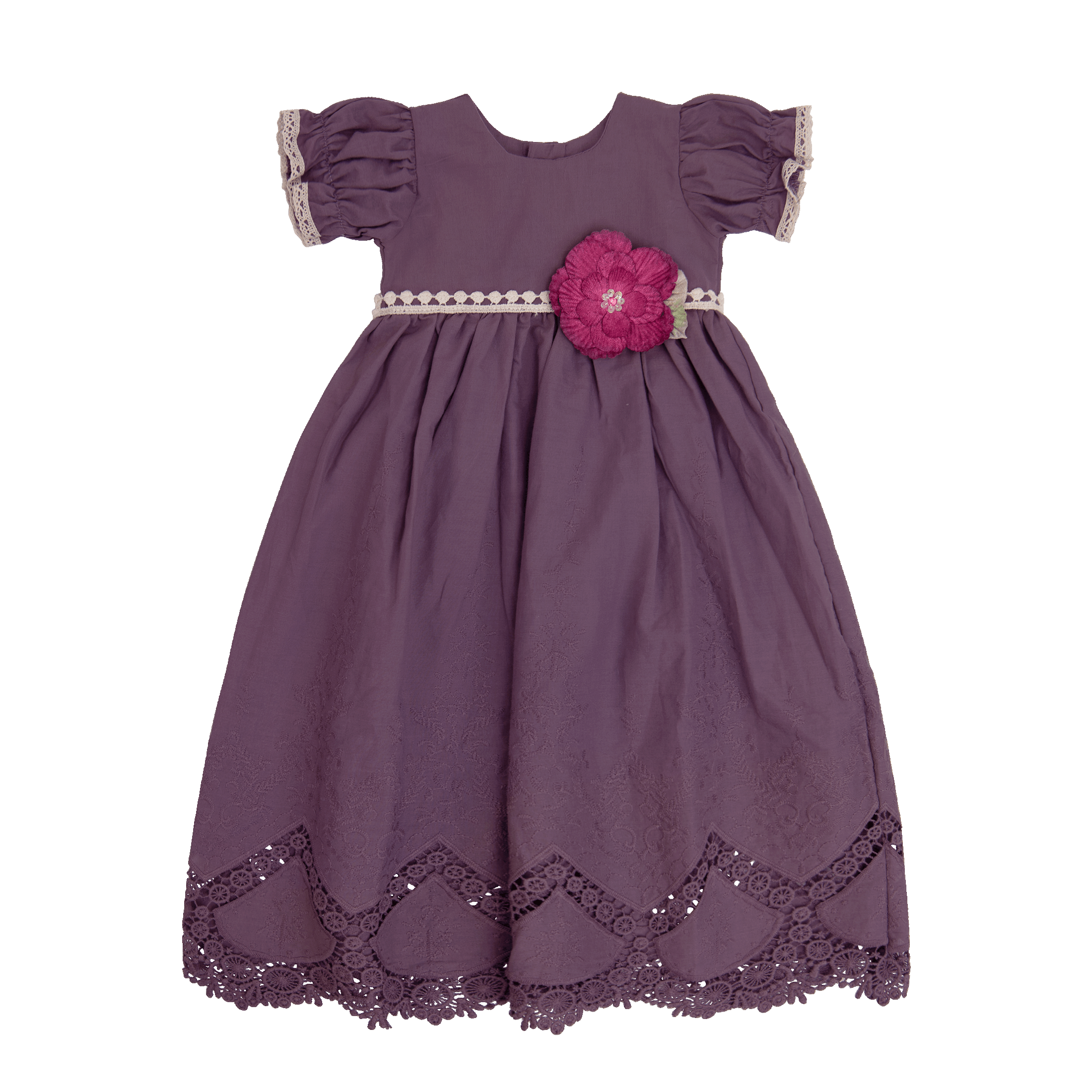 Premium Quality Violet Field Gown for Baby Girls - Haute Baby