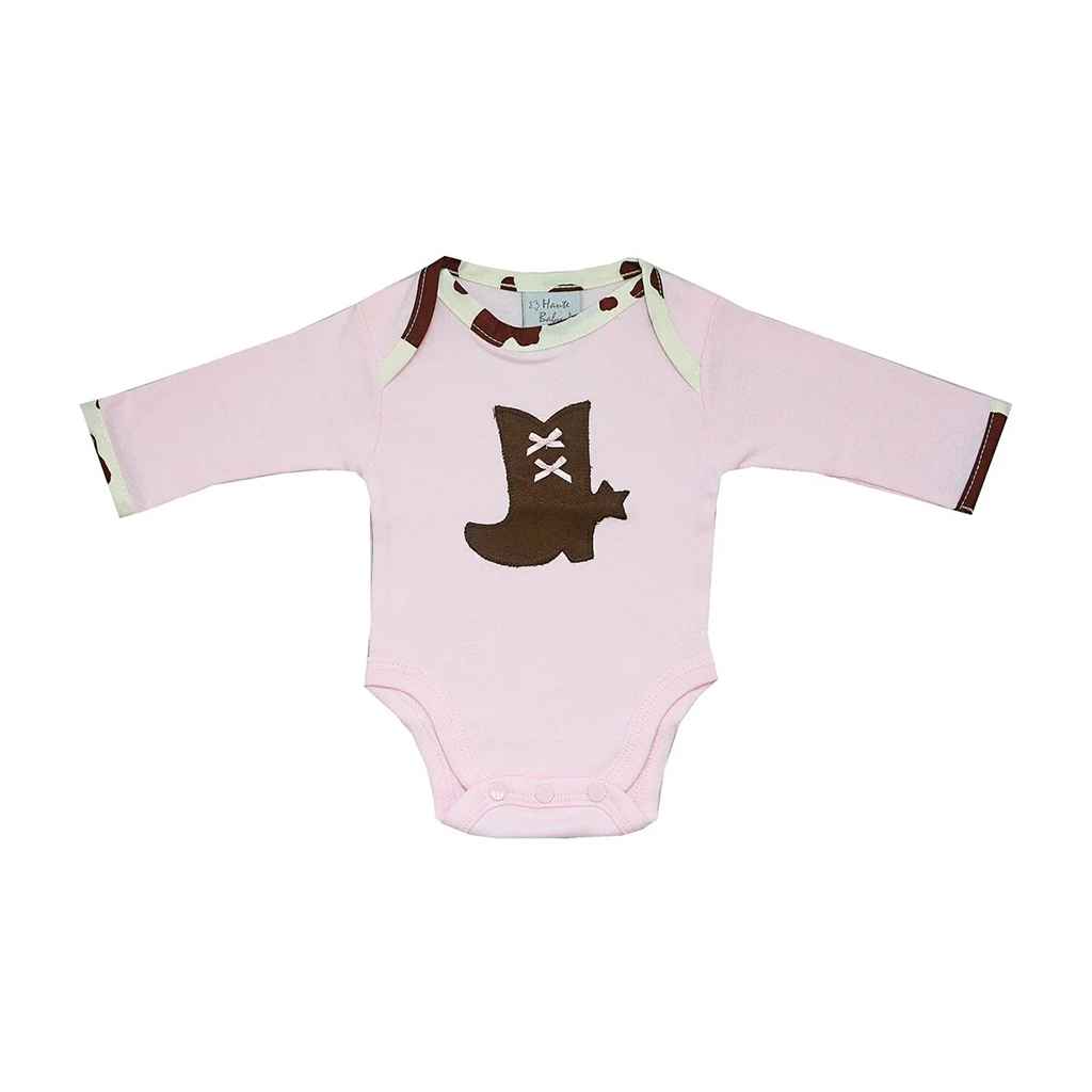 Haute Baby Rodeo Queen Baby Girl LS Onesie