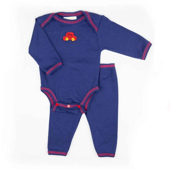 Haute Baby Beep Beep Infant Boys Onesie Set