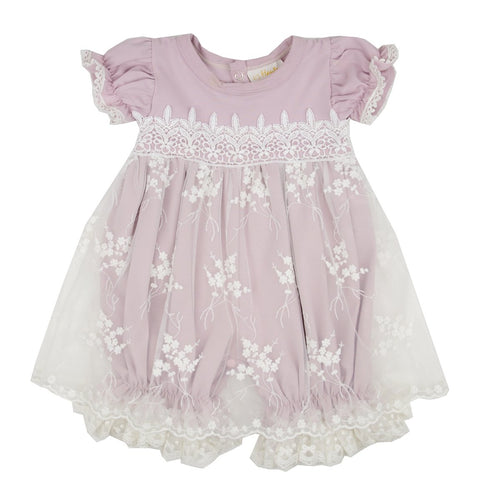 Haute Baby Lilac Mist Infant Girls Bubble Dress