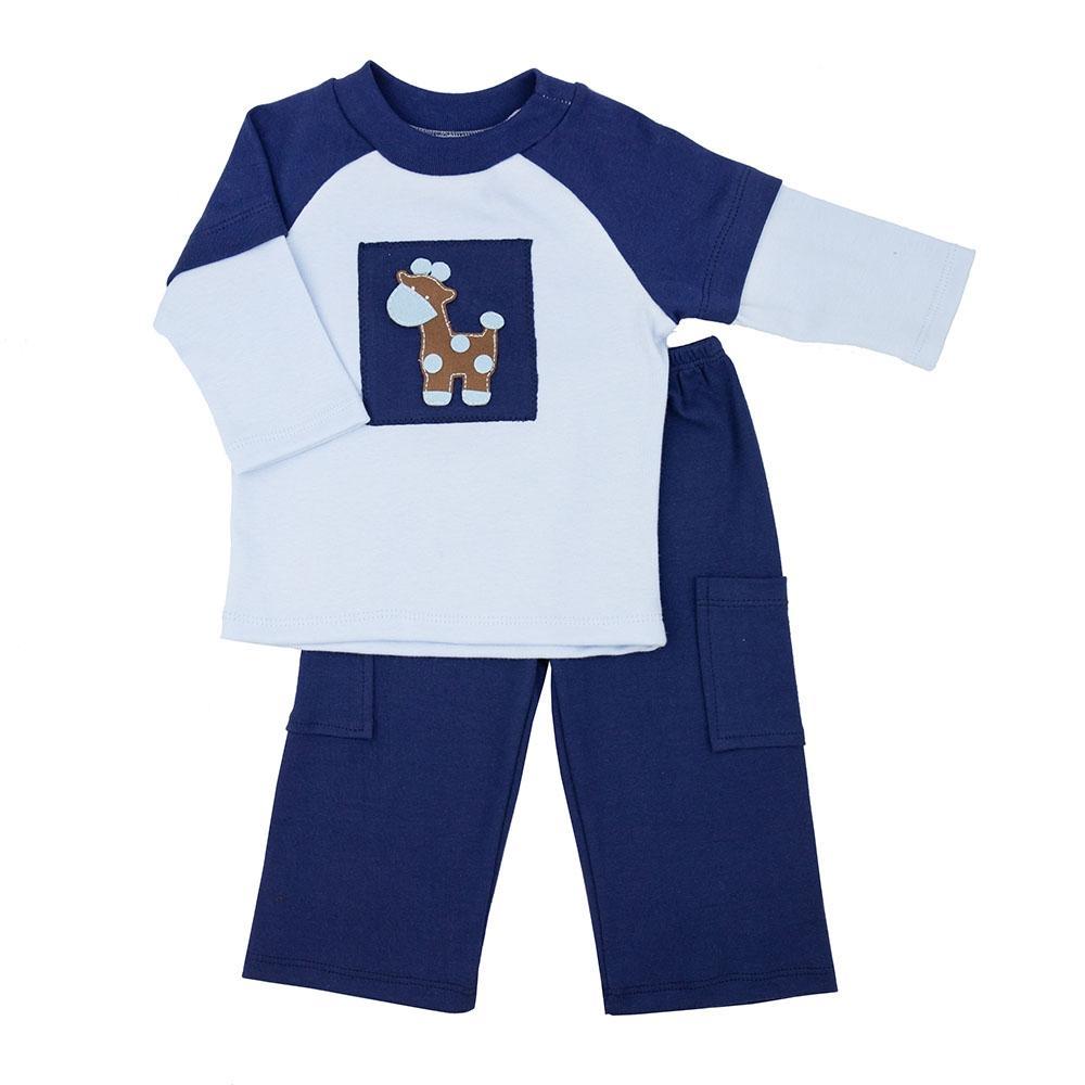 Shop Babys In Blue Infant Toddler Boys Pant Set - Haute Baby