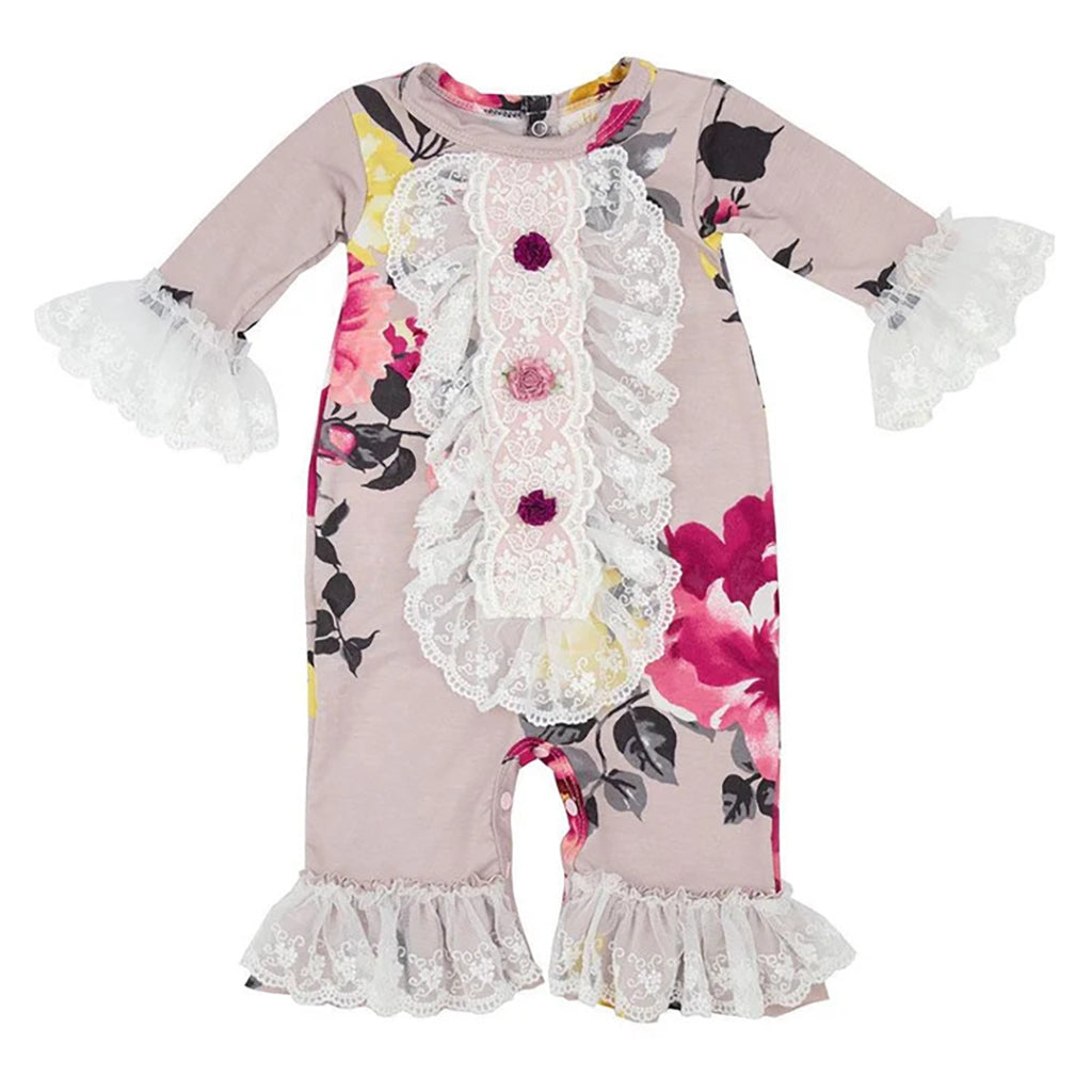 Shop Cranberry Rose Infant Girls Coverall for Toddler - Haute Baby