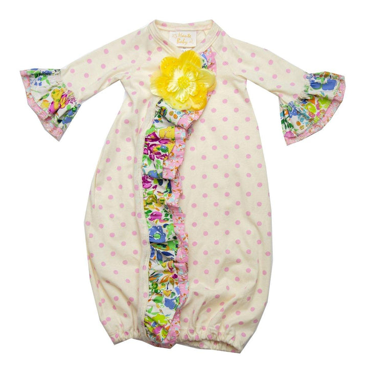 Shop Daisy Bloom Newborn Girls Take Me Home Gown Online - Haute Baby