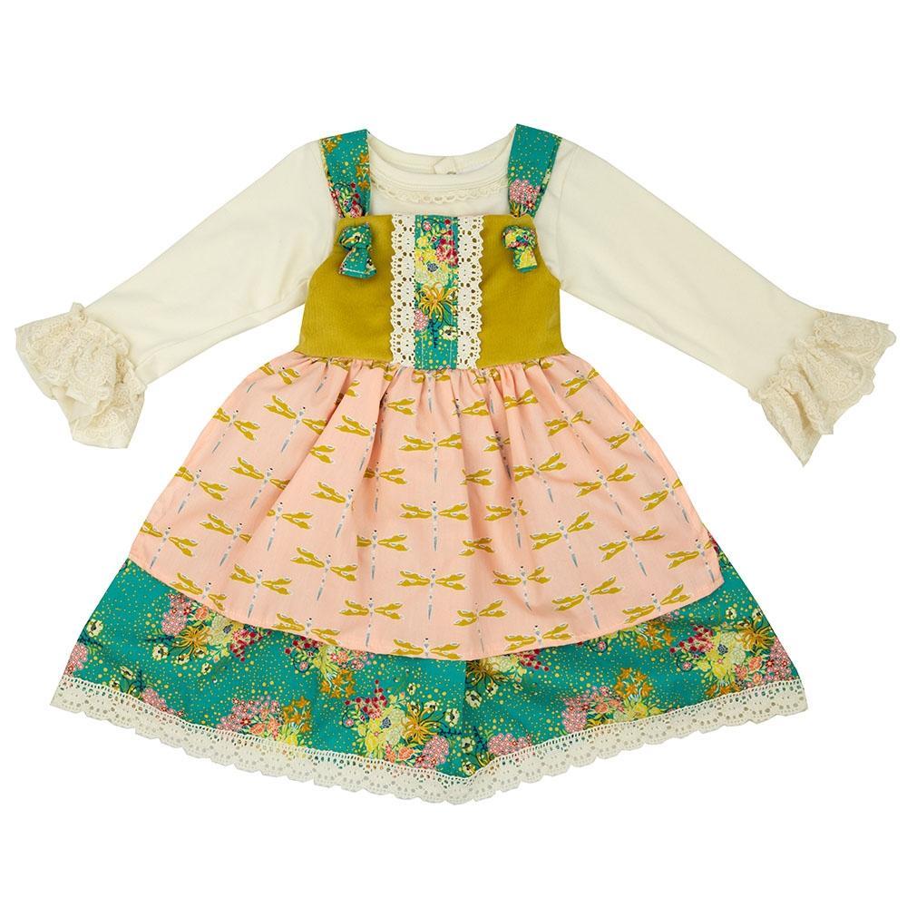 Shop Fields of Gold Little Big Girls Jumper Set Online - Haute Baby
