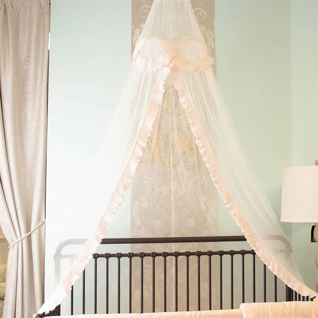 Shop Nursery Crib Lace Tulle Canopy for Newborns - Haute Baby
