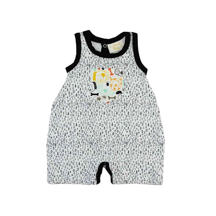 Shop Paw Time Knit Romper for Toddlers Online - Haute Baby