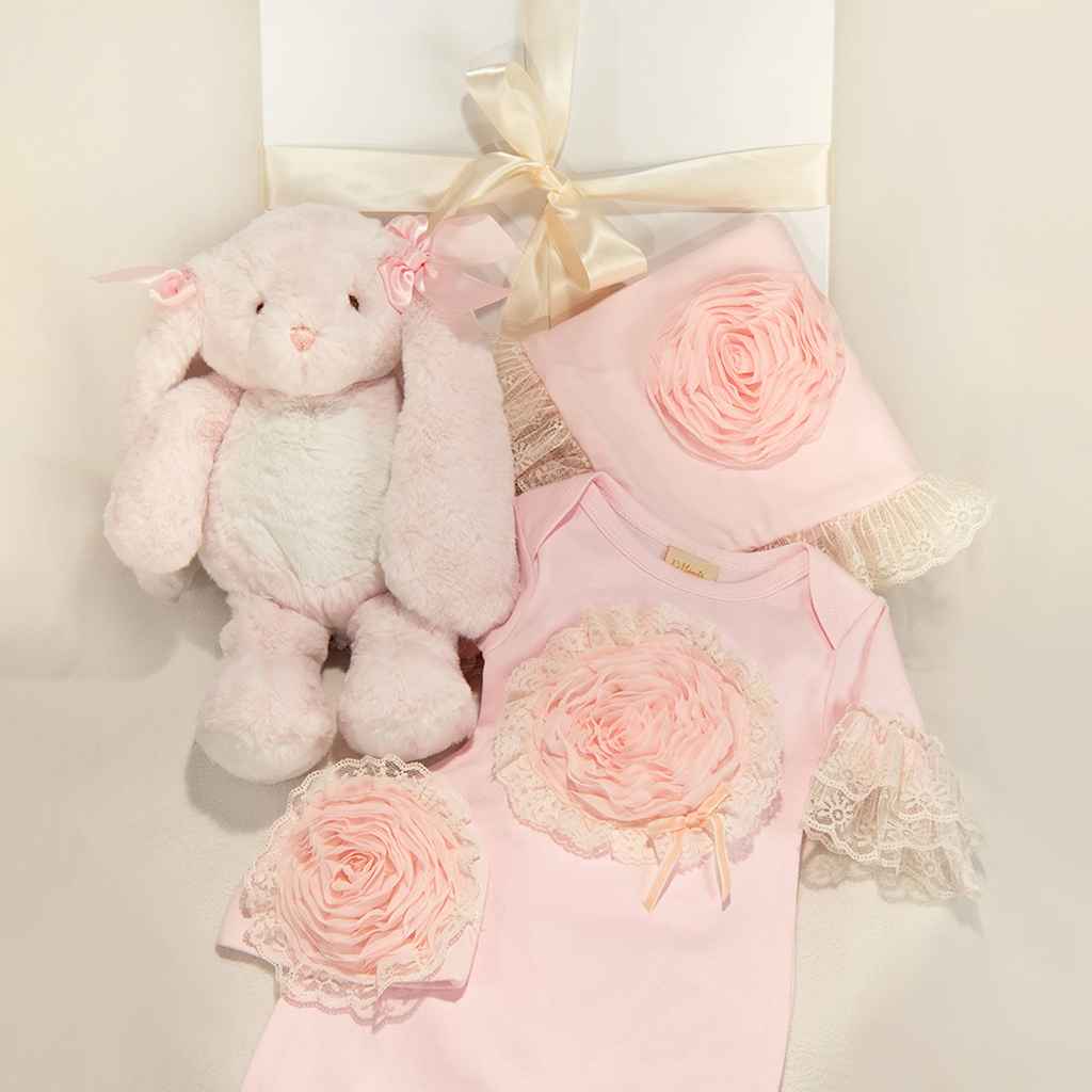 Shop Pink Lullabye Gown Gift Set for Baby Girls - Haute Baby