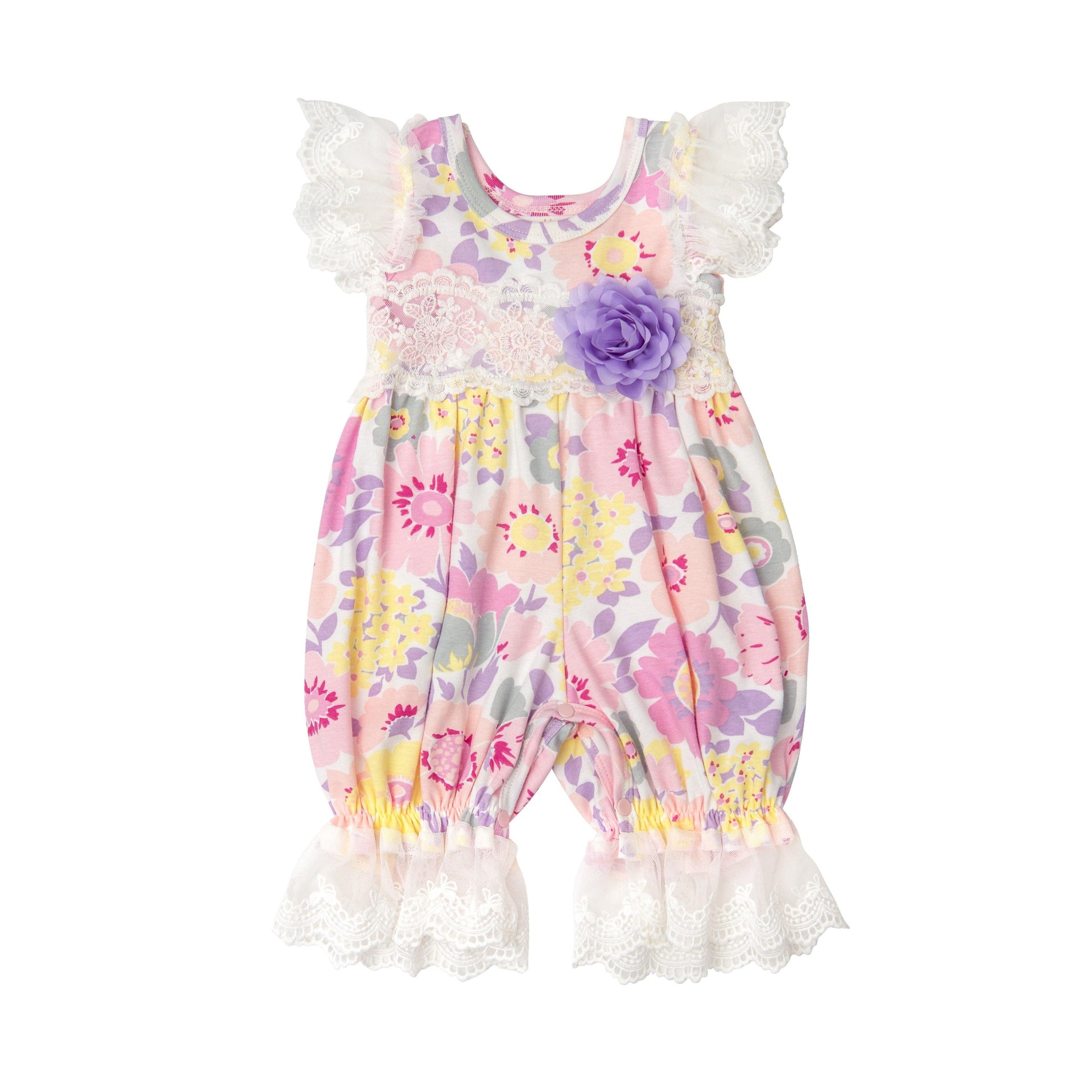Spring Floral Bouquet Baby Romper for Toddlers Online