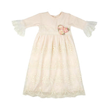 Load image into Gallery viewer, Peach Blush Newborn Girls Take-me-home Gown
