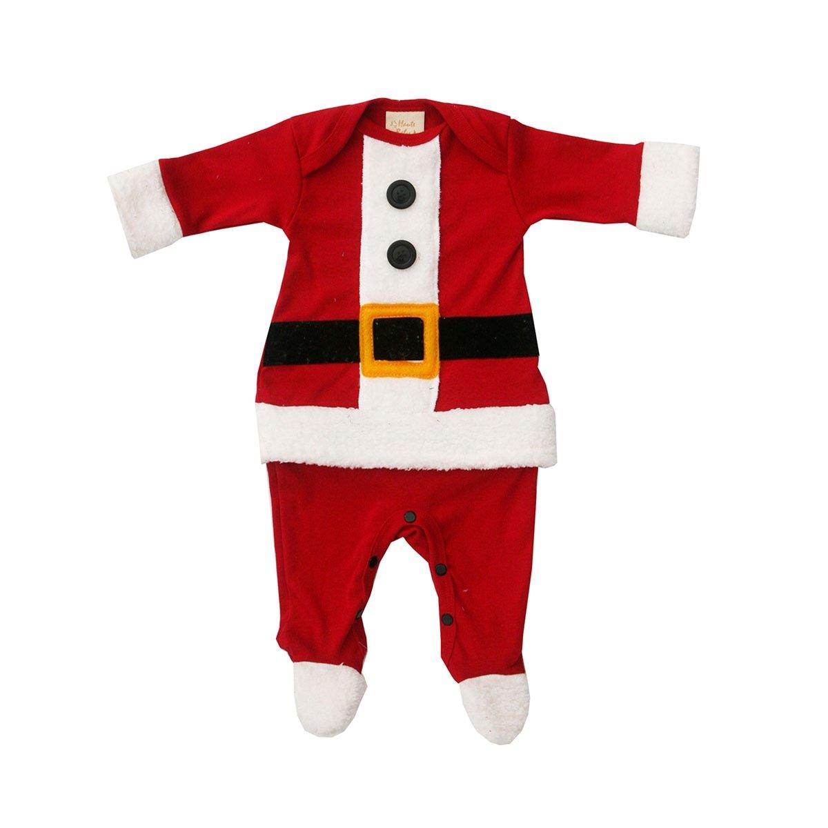 Haute Baby Ho Ho Ho Infant Boys Footie Romper