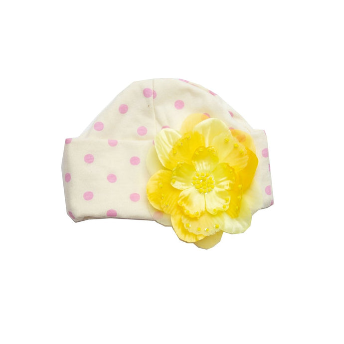 Daisy Bloom Newborn Girls Cap